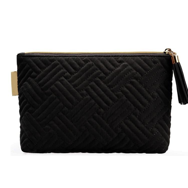 High-quality Makeup Bag at Promotional Price, Stylish, 2021, Customized, Women's Travel Organizer, Black Velvet, Various Makeup Bags